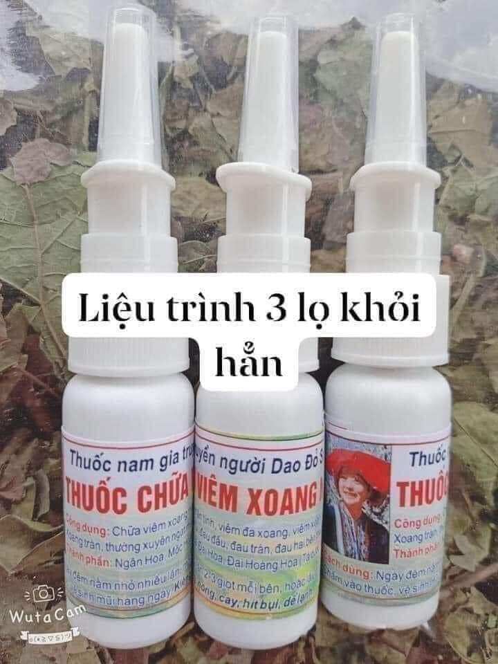150k/liệu trình 3 lọ xịt xoang dân tộc dao đỏ