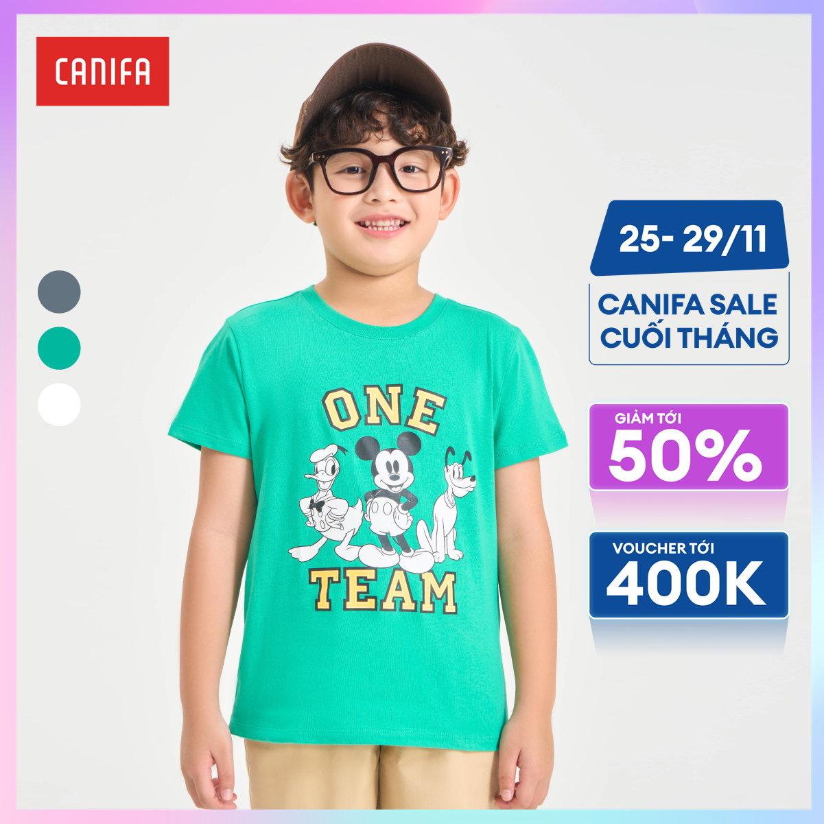 [CHỈ 5.11 VOUCHER TỚI 500K] Áo phông bé trai CANIFA in Mickey 2TS24S010