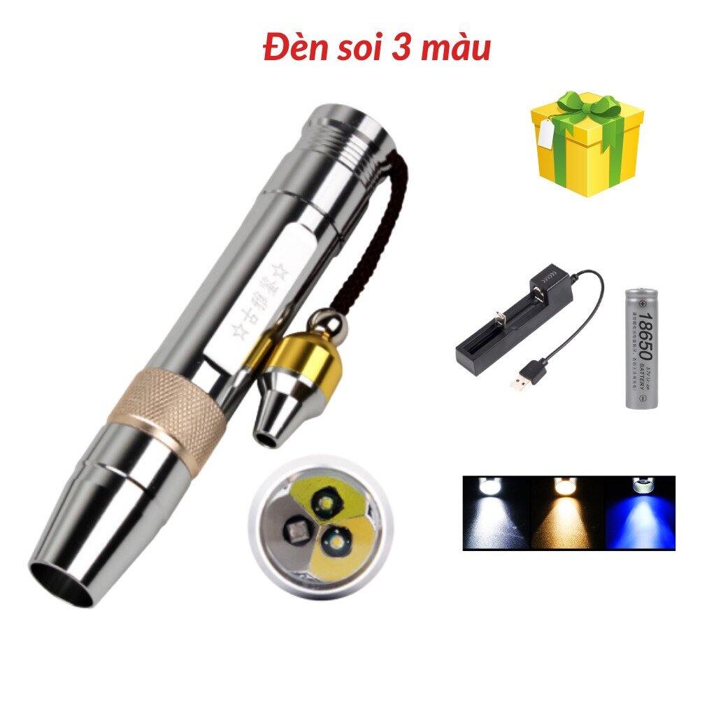 Bút soi đa năng, soi gạch cua, đá quý, vé số, tiền giả, cà vẹt... w