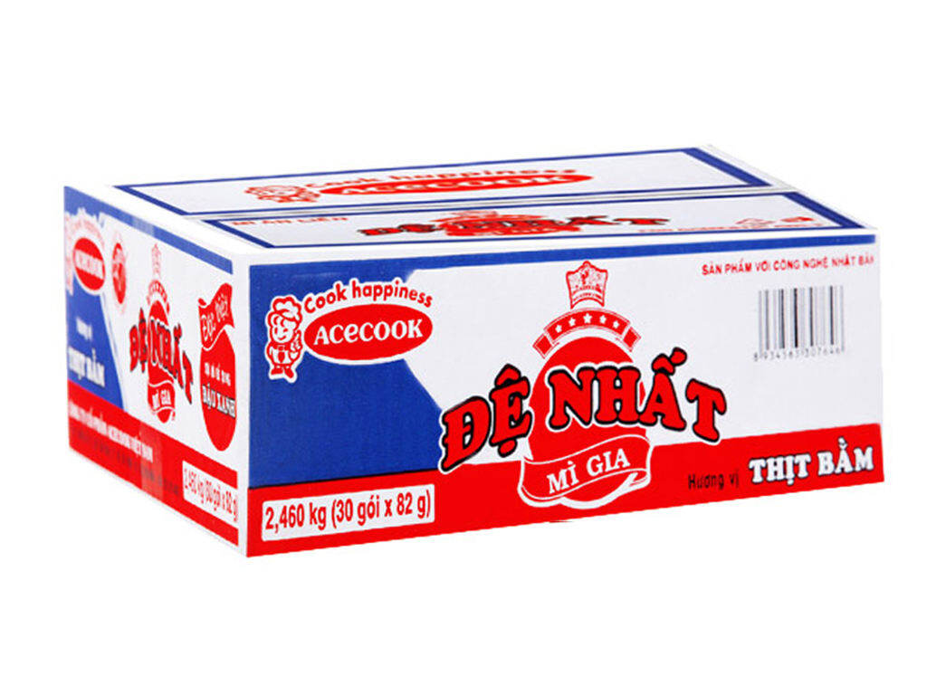 Thùng 30 gói mì Đệ Nhất thịt bằm 82g