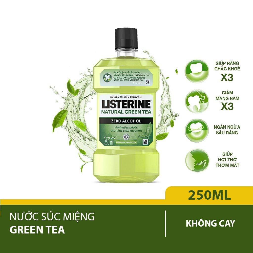 Nước súc miệng Listerine Trà xanh 750ml