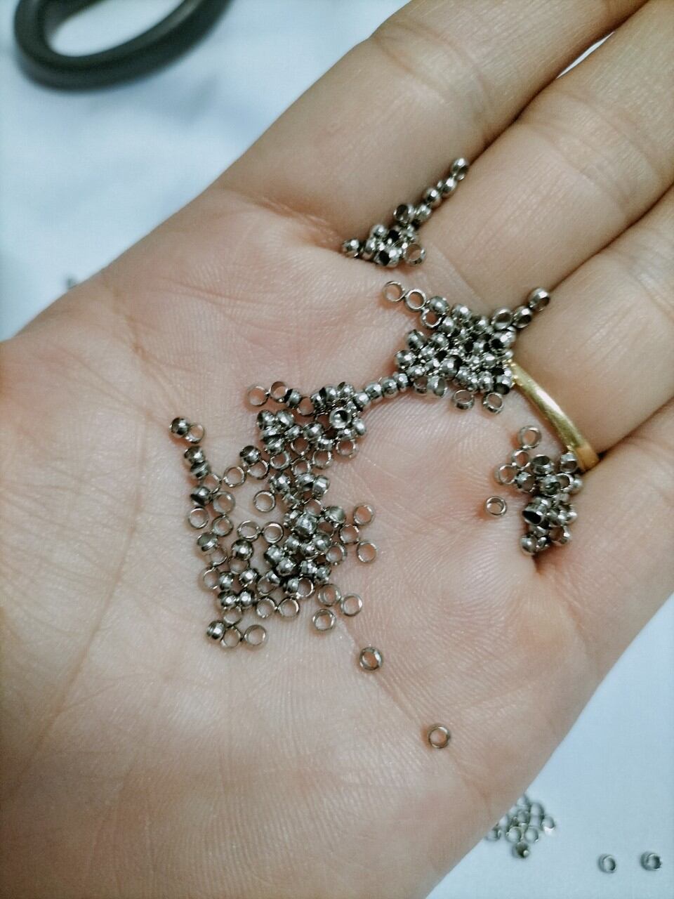 Hạt kẹp đầu che nút thắt 2li làm vòng handmade