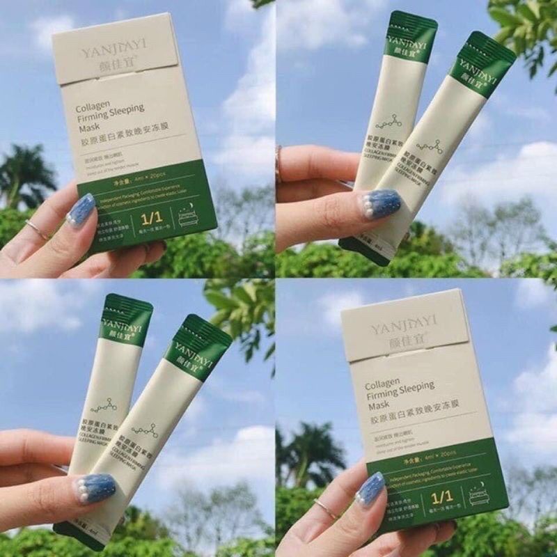 Hộp 20 gói mặt nạ ngủ thạch colagel