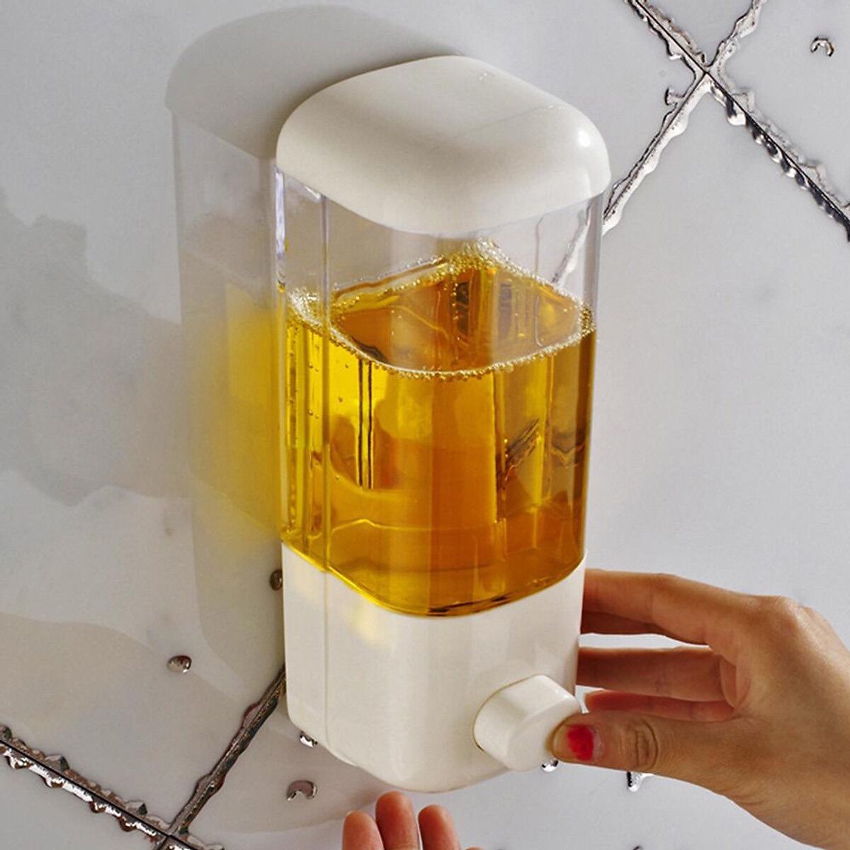 Hộp đựng xà phòng dán tường có nút nhắn