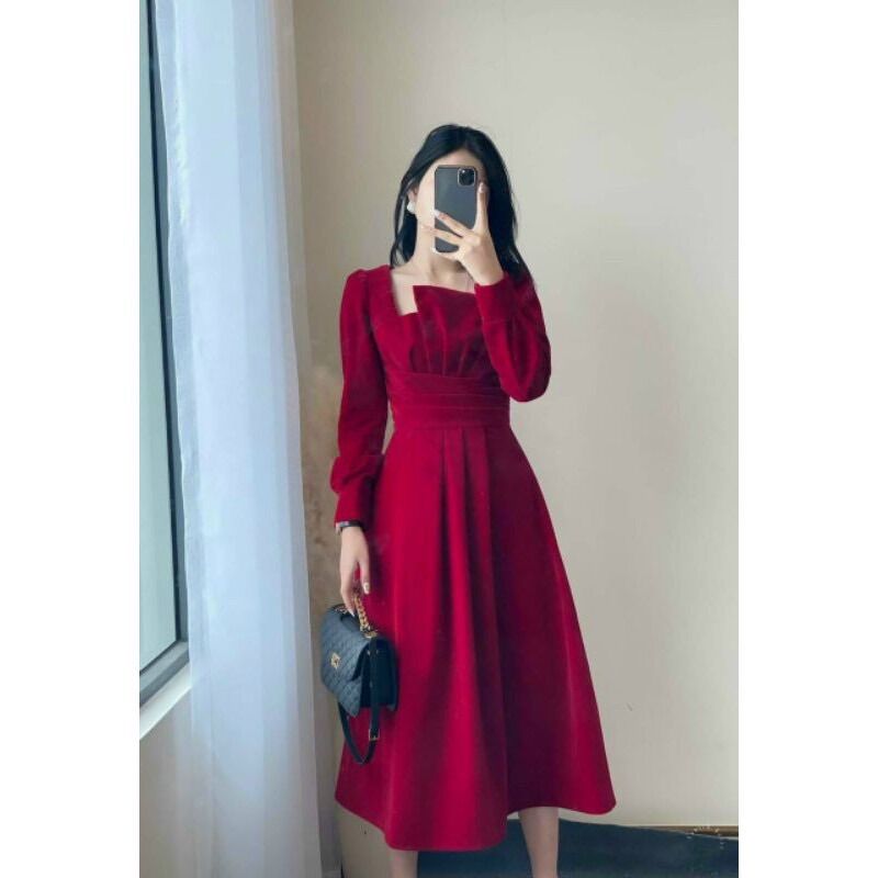 [Ảnh thật] 60-90kg Bigsize ĐẦM TIỂU THƯ XẾP LI D781