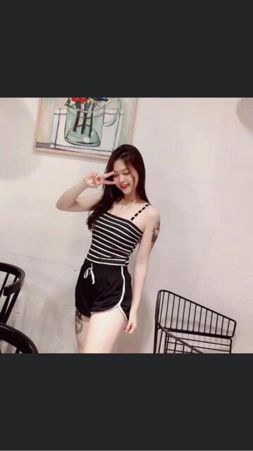[HCM]Quần đùi tập thể thao nữ fee size 35-52kg