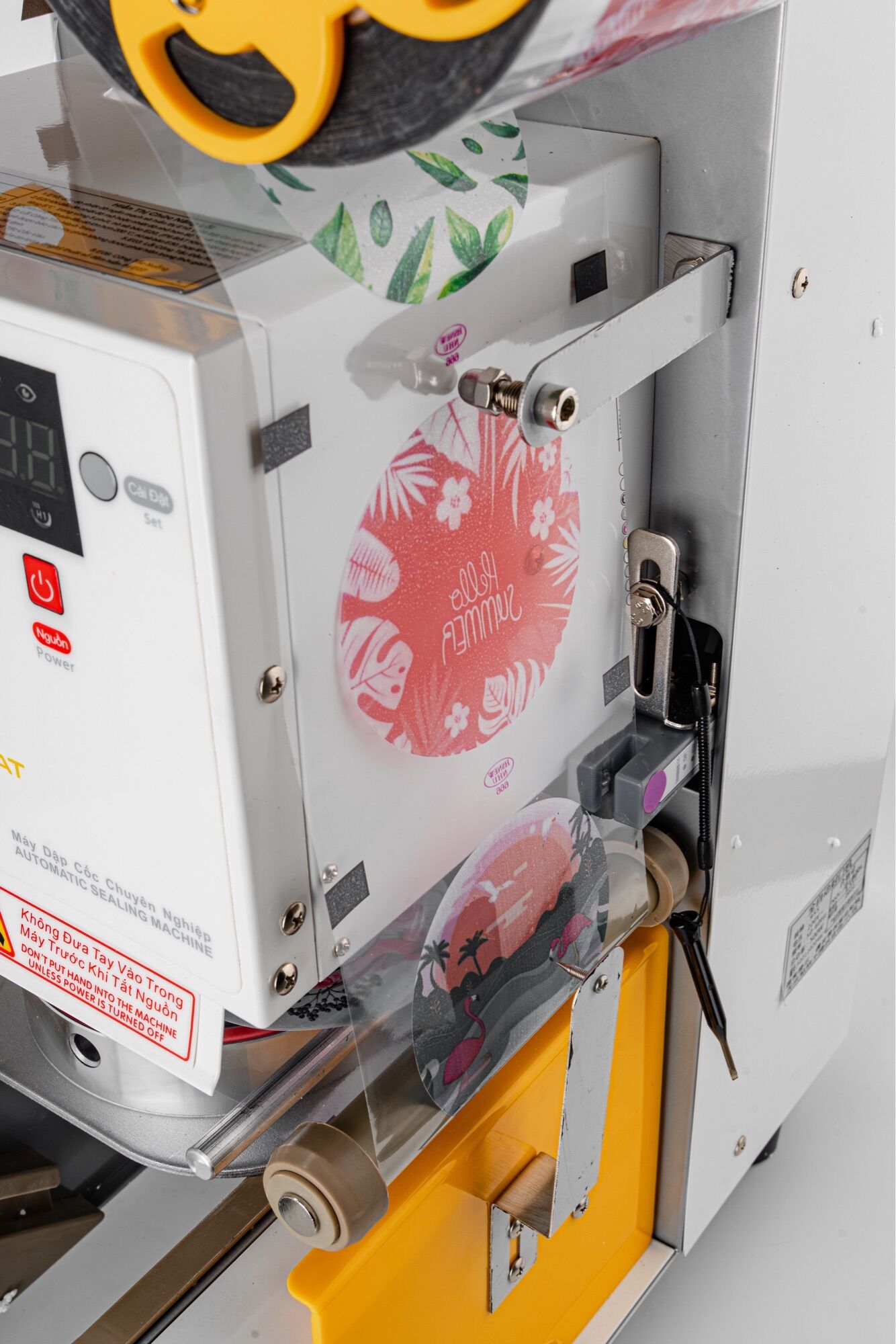 [GIÁ SỈ] Máy dập nắp cốc, ép miệng ly tự động Fast Mat FM-95