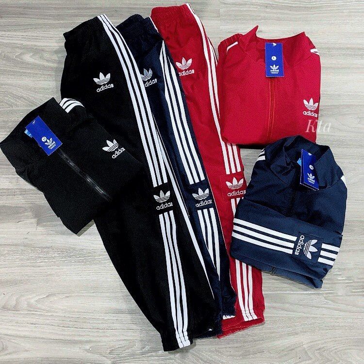 SET BỘ DAS GIÓ THỂ THAO 3 SỌC CHO NỮ