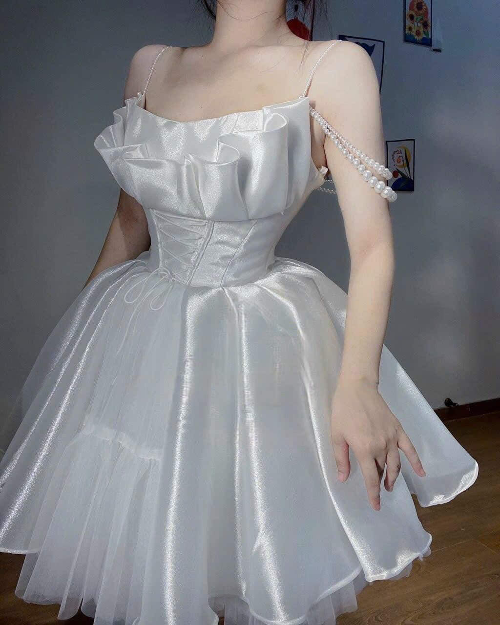 ĐẦM XÒE CHUỖI TAY XẾP LY