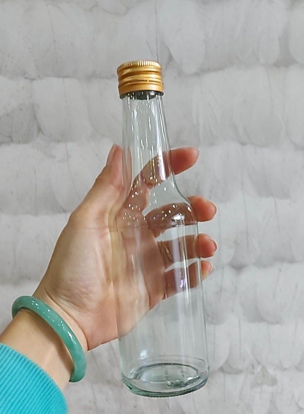 SET 03 - 06 - 10 VỎ CHAI THỦY TINH TRÒN 300ML / NẮP NHÔM