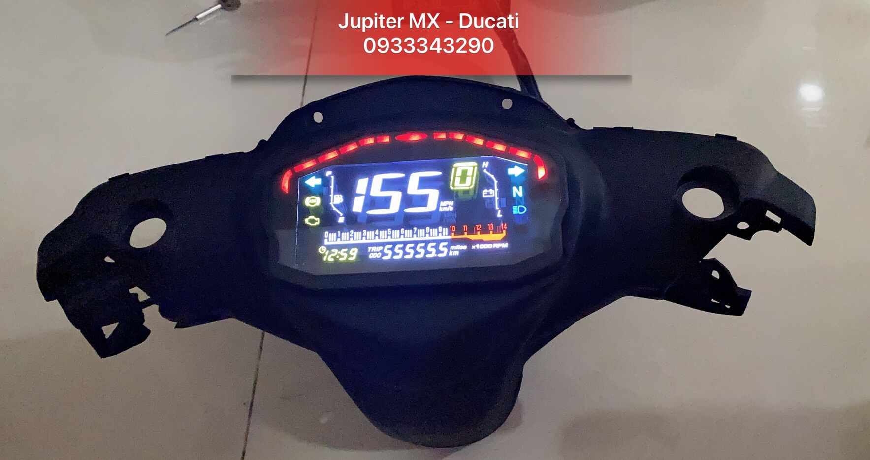 Trọn bộ bợ cổ Jupiter MX - chế đồng hồ Ducati, cam kết hàng đúng mô tả, mang tính chất thẩm mỹ cao, lắp gáp dễ dàng, chất lượng đảm bảo