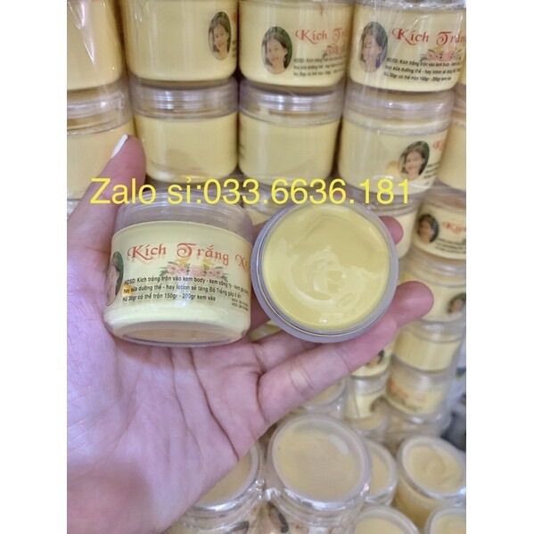 kem kích trắng X6 (trộn kem để kích trắng da nhanh hơn)
