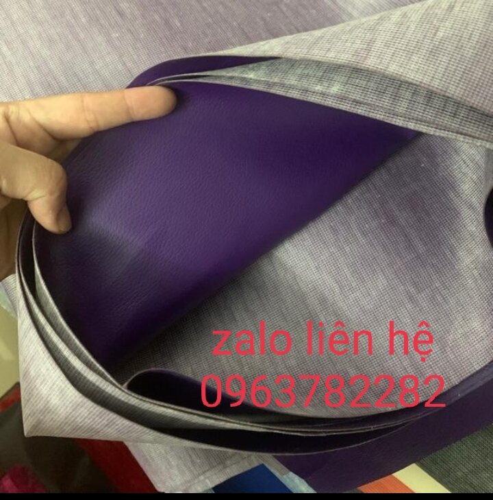 1m vải simili mầu tím khổ 1m4