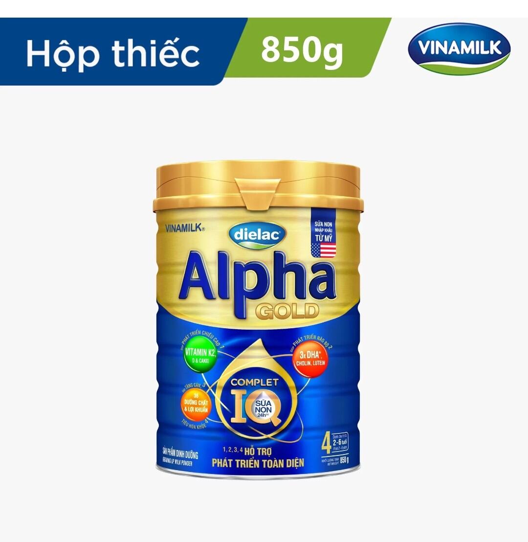Sữa bột Dielac Alpha Gold 4 - lon 850g cho trẻ từ 2- 6 tuổi