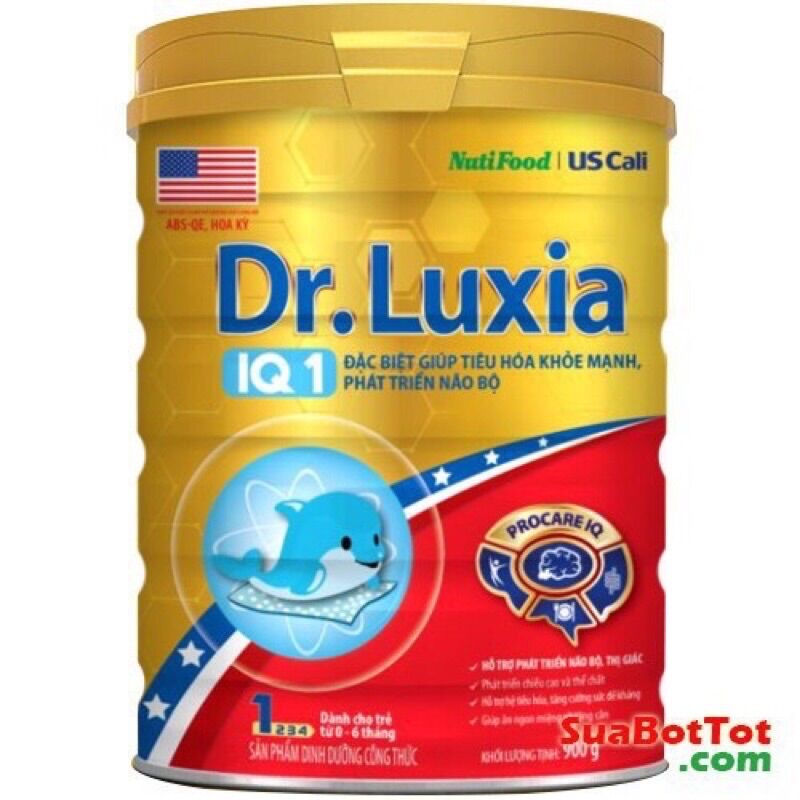 (Mẫu mới) Sữa bột Dr Luxia IQ số 1,2,3,4 900g