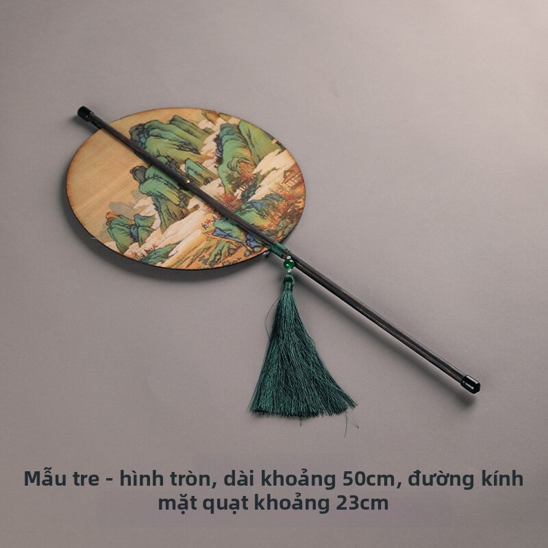 QIUZHISE | Quạt Lụa Trúc Cổ Điển Có Thể Cuộn Tuanfan