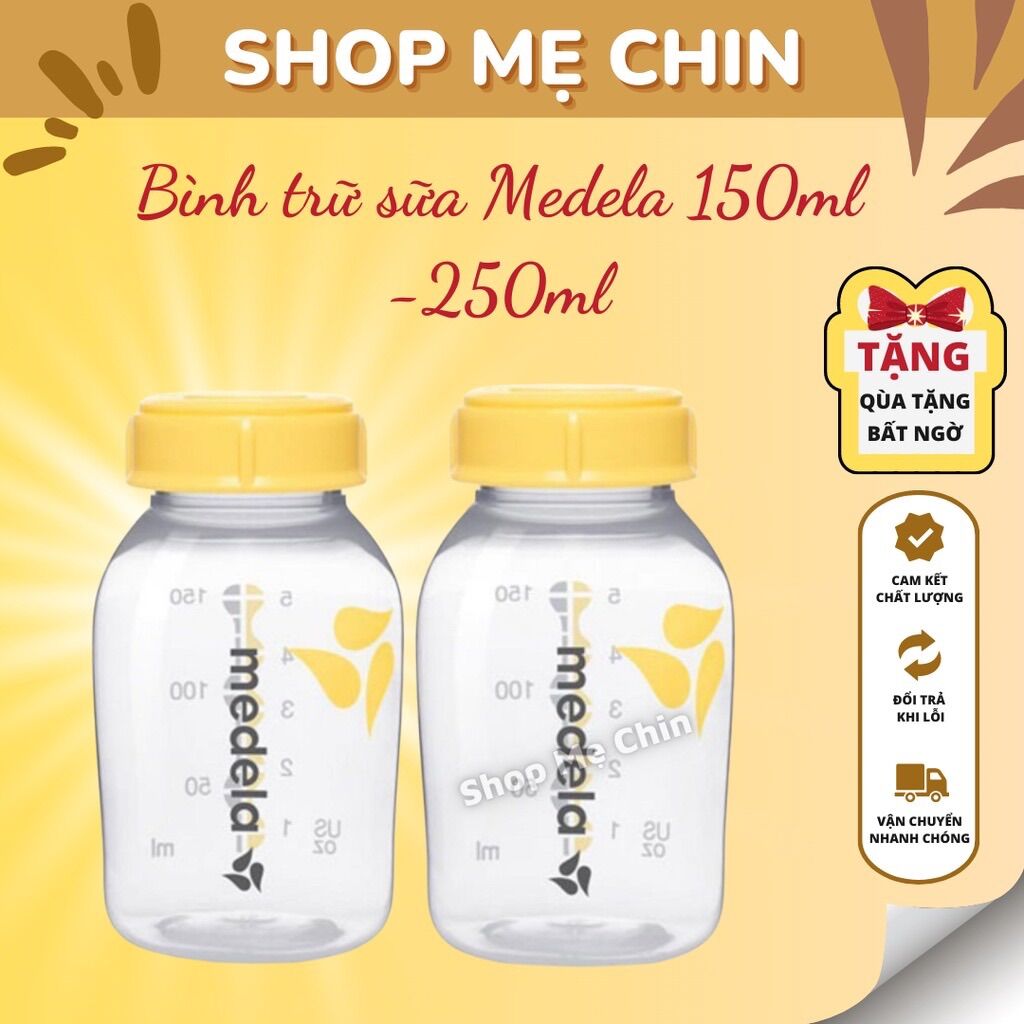 Bình trữ sữa medela nhựa PP