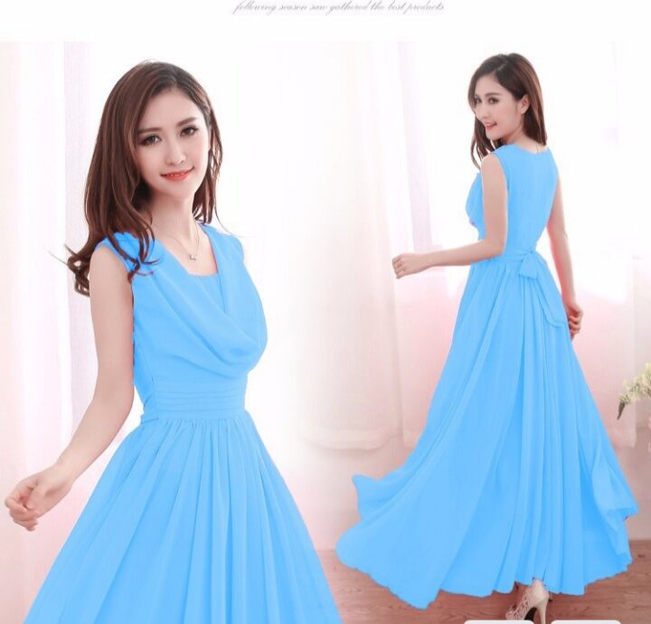 Đầm maxi cổ đổ (mã 49)