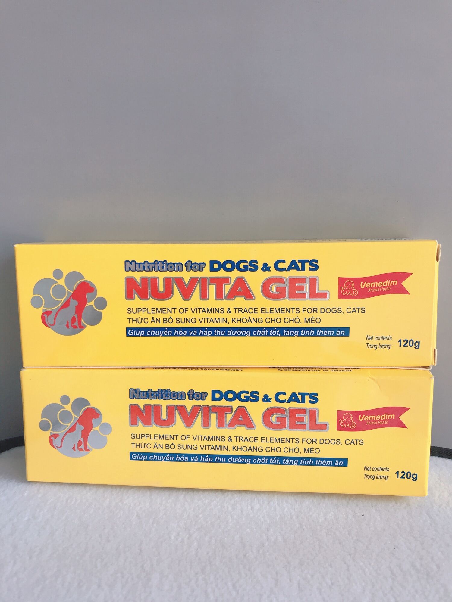 Gel Thức ăn bổ sung vitamin khoáng cho chó mèo - VMD Nuvita 120g thumbnail