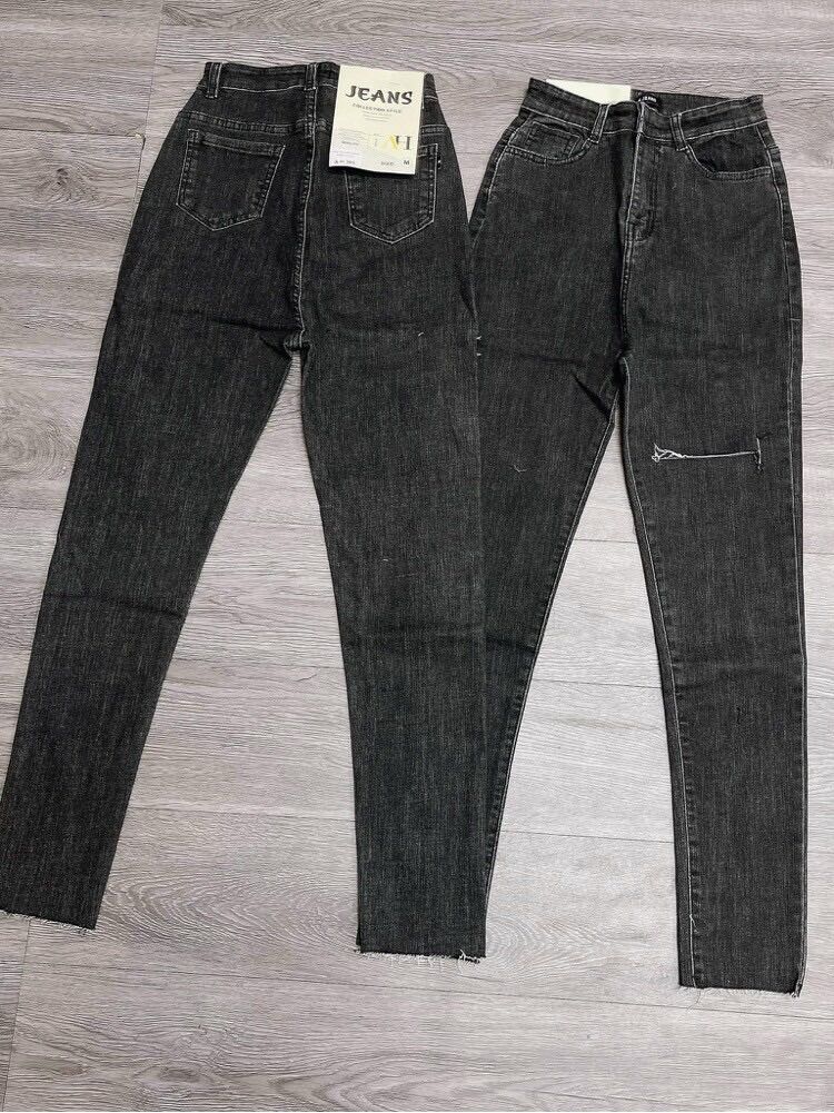 🎈JEANS DÀI LƯNG CAO CO GIÃN RÁCH BẸ PT