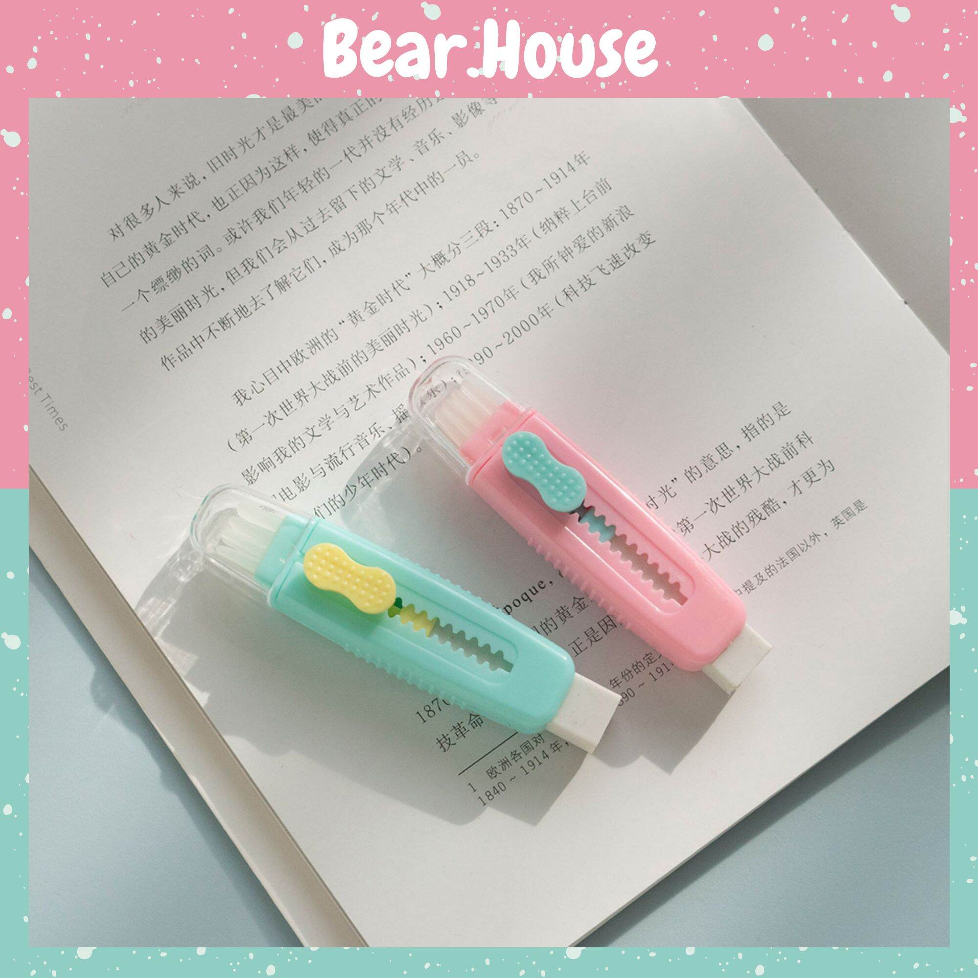 [HCM]Gôm Tẩy Chì - Bút Tẩy Chì Hình Dáng Dao Rọc Giấy Màu Sắc Tươi Sáng Bear.House