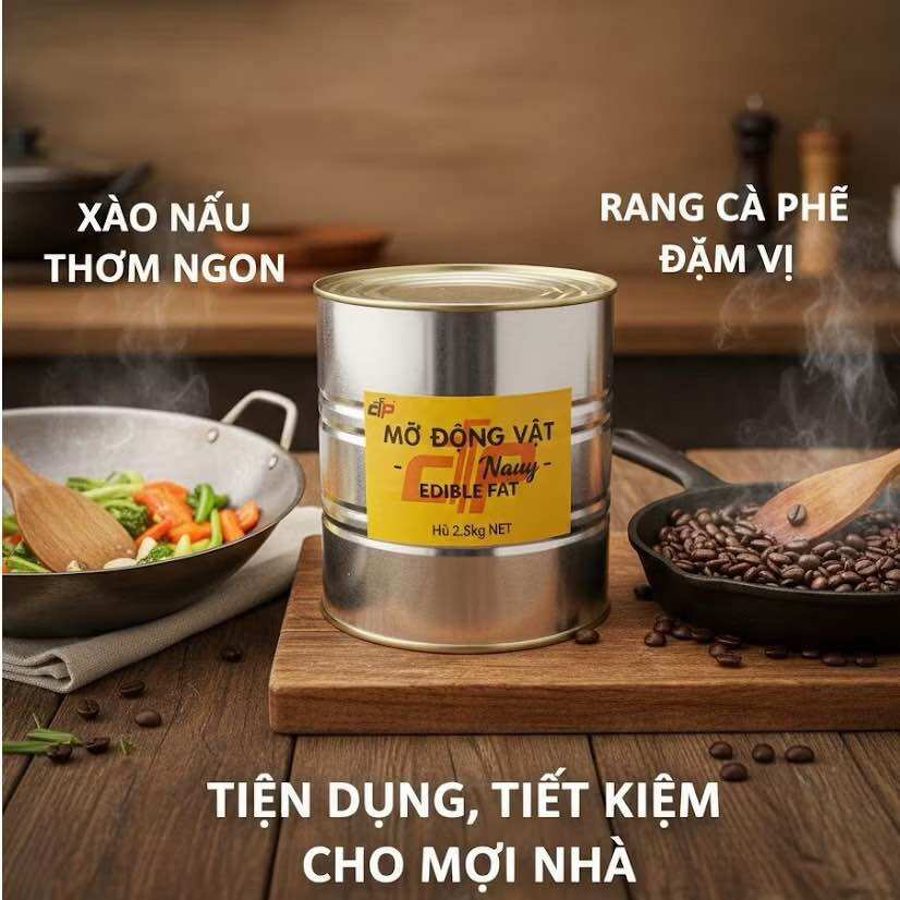 MỠ ĐỘNG VẬT - TRỌNG LƯỢNG 2.250KG