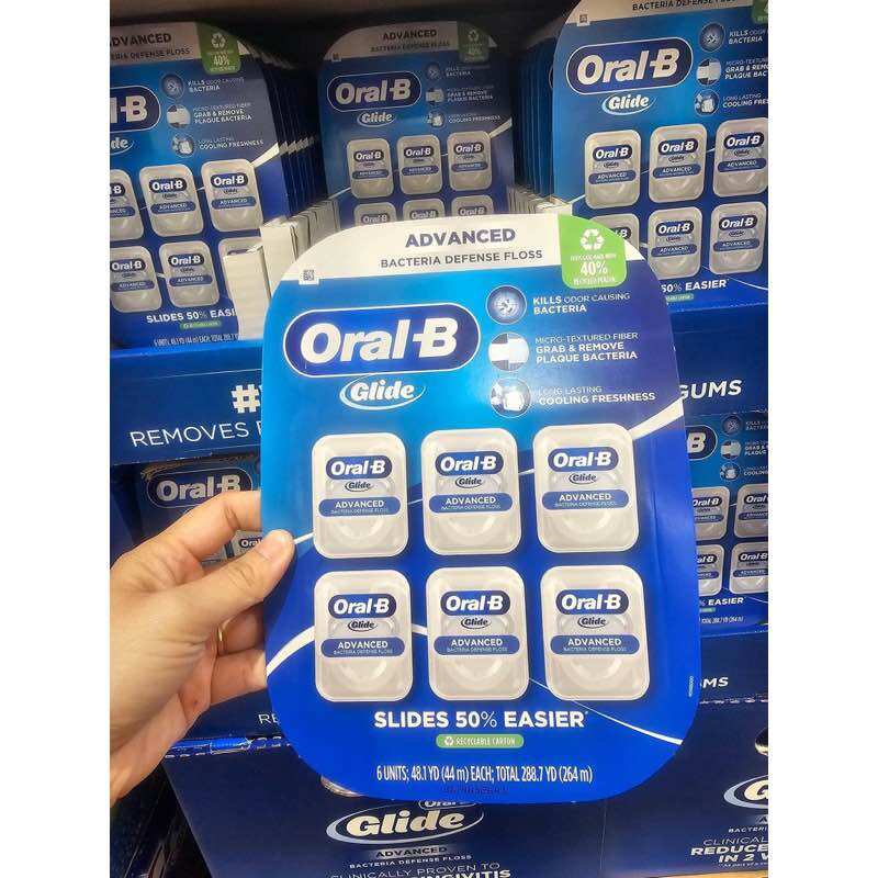 Chỉ nha khoa oral-b glide advance 6 hộp, mỗi hộp dài 44m