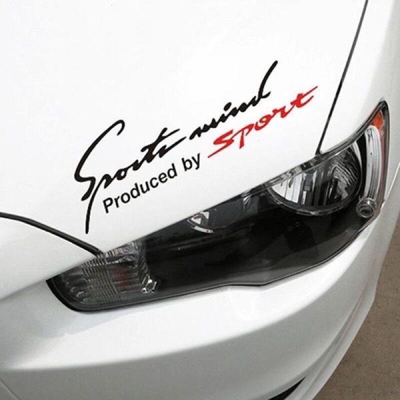Decal trang trí nắp capo