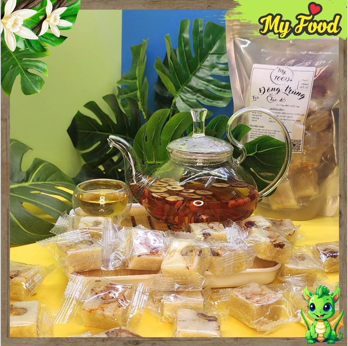 500G TRÀ ĐÔNG TRÙNG TÁO ĐỎ (TẶNG KÈM KỸ TỬ)