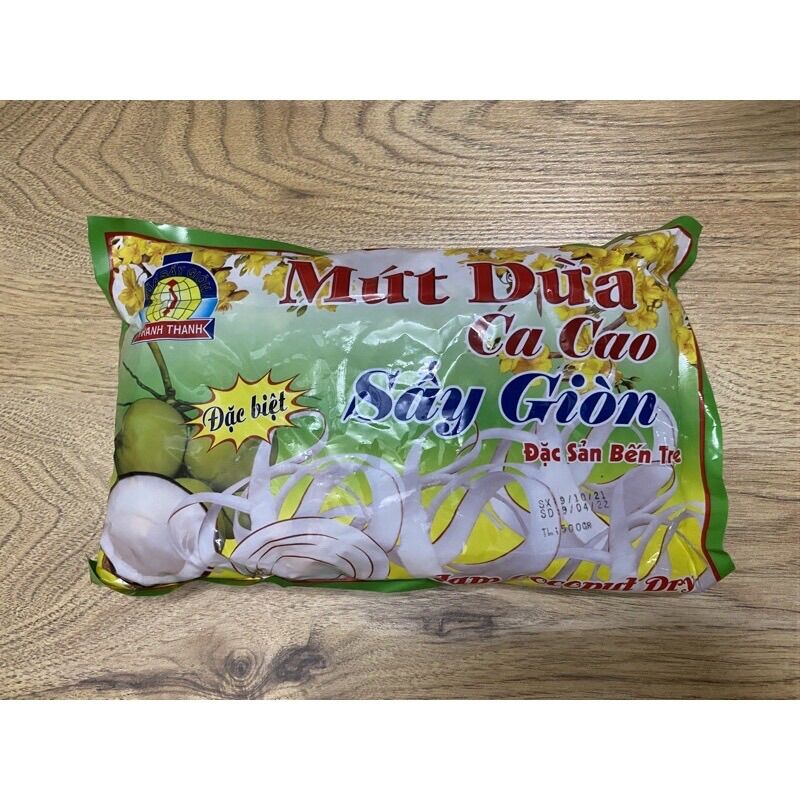 Mứt dừa cacao sấy giòn Việt Nam 500g