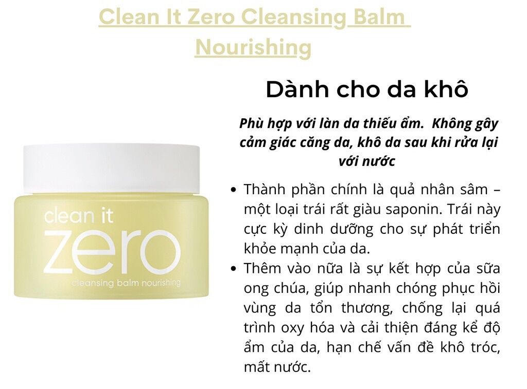 Sáp tẩy trang Banila Clean It Zero