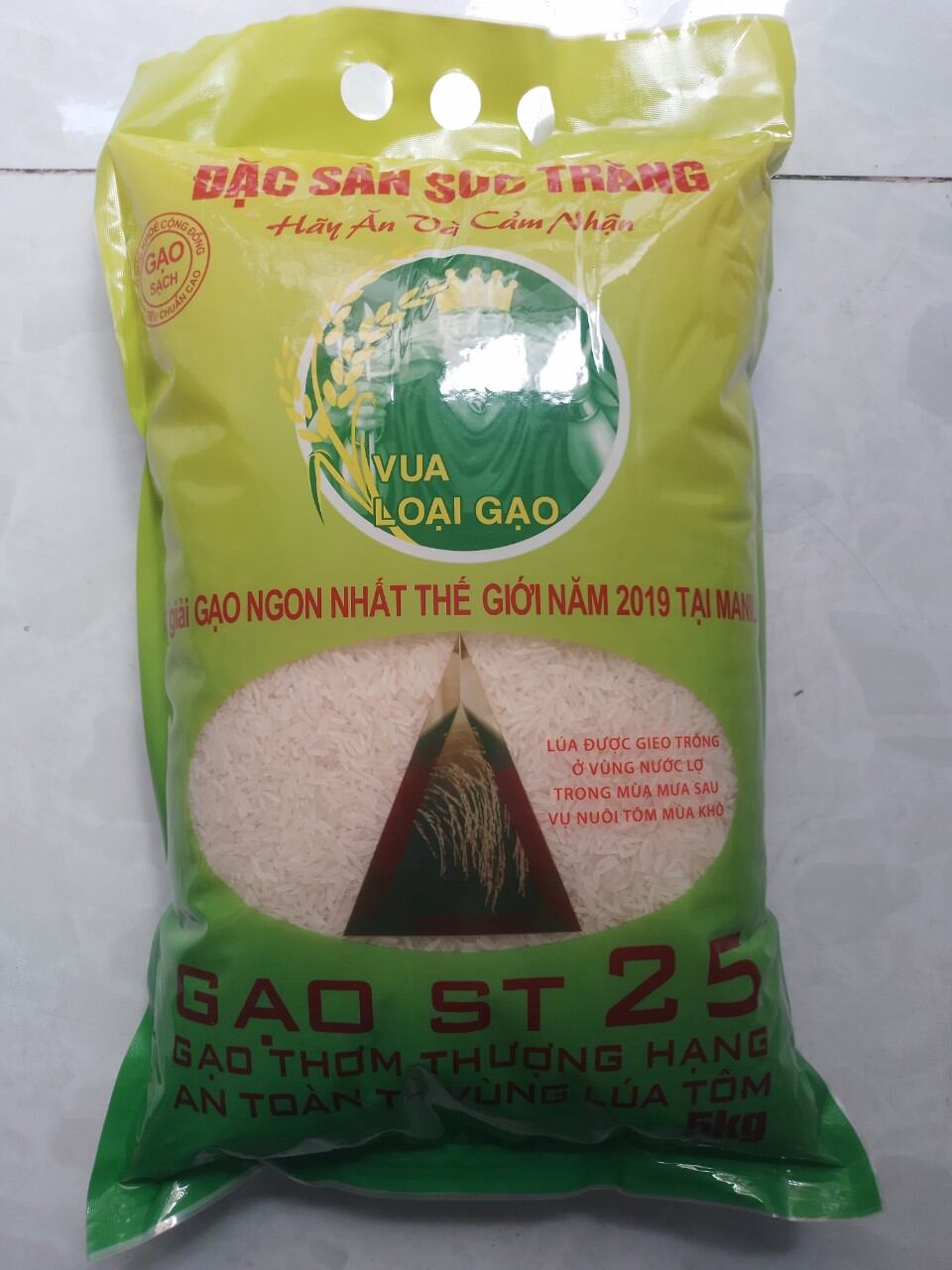 Gạo st25 nguyên chất - bao 5kg