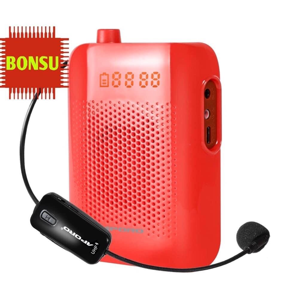 Loa máy trợ giảng Aporo T30 cao cấp, công suất 20W, có hướng dẫn sử dụng bằn tiếng Việt đi kèm