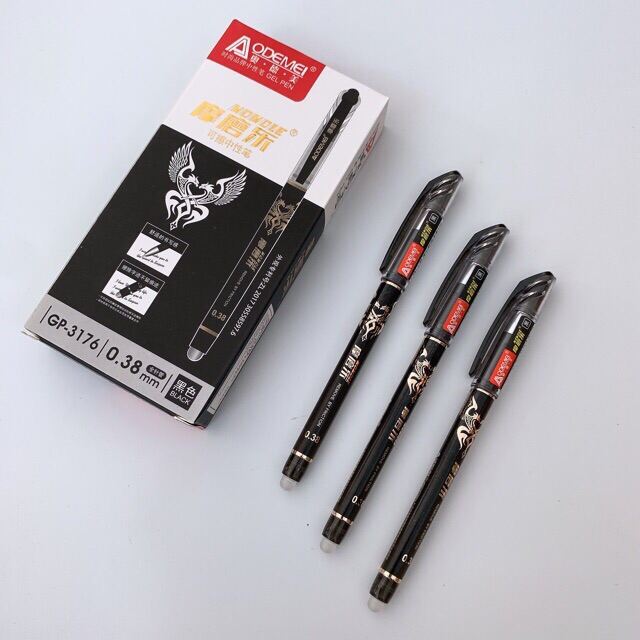 Bút gel 0.5mm kiểu dáng sang trọng có thể xóa viết lại, luyện viết chữ Hán Nhật Hàn