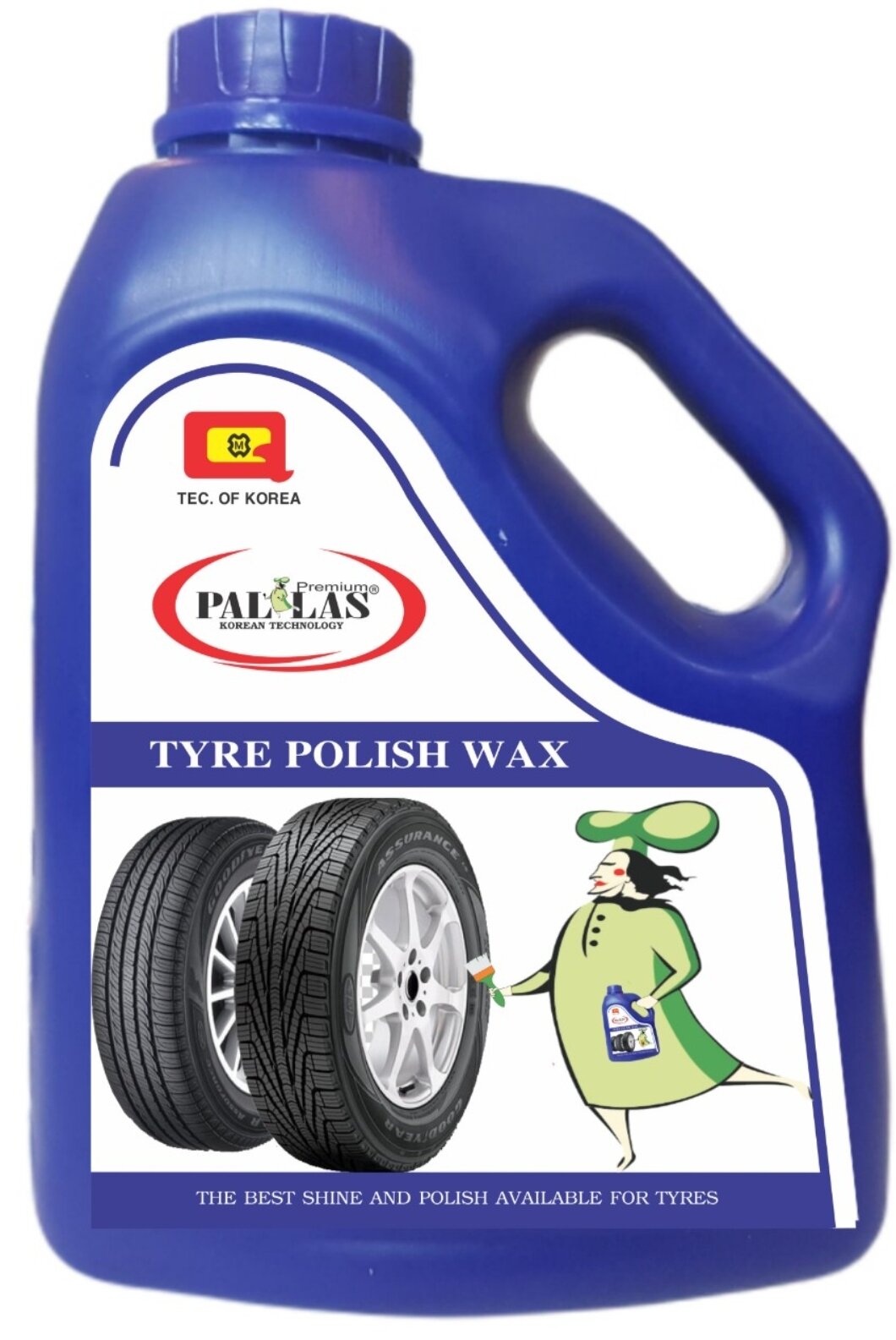 NƯỚC BÓNG VỎ XE HƠI BÌNH -  1.5 LÍT