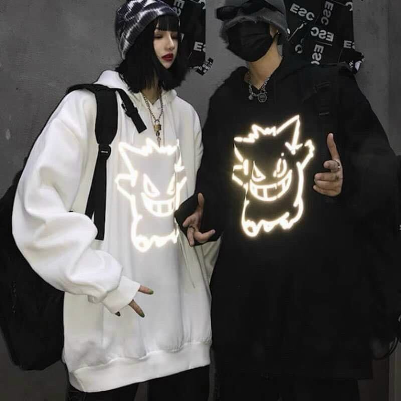 áo hoodie nam nữ in hình phản quang đẹp dể thương DPTP82