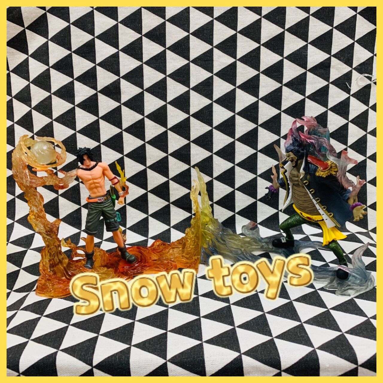 Mô hình one piece - ace vs râu đen - ace vs teach - postgas.d.ace vs marshall.d.teach - dxf the rival vs1 - full box