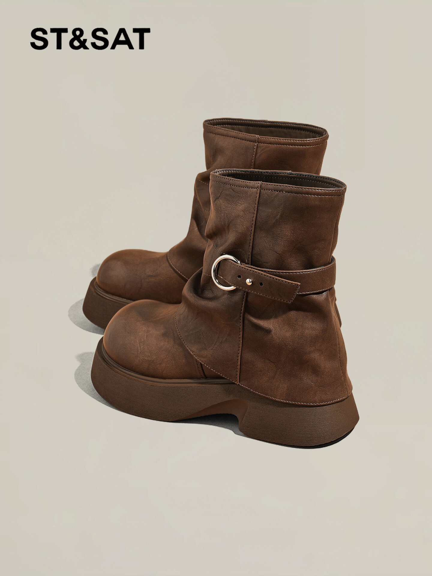 ST&SAT | Versatile Winter Knight Boots Giá  2,288,000 Đồng*Miễn phí vận chuyển