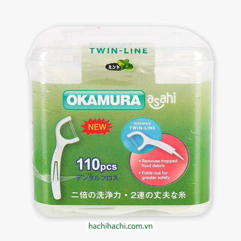 Combo 10 hộp tăm chỉ kẽ ah-ok 110 cây