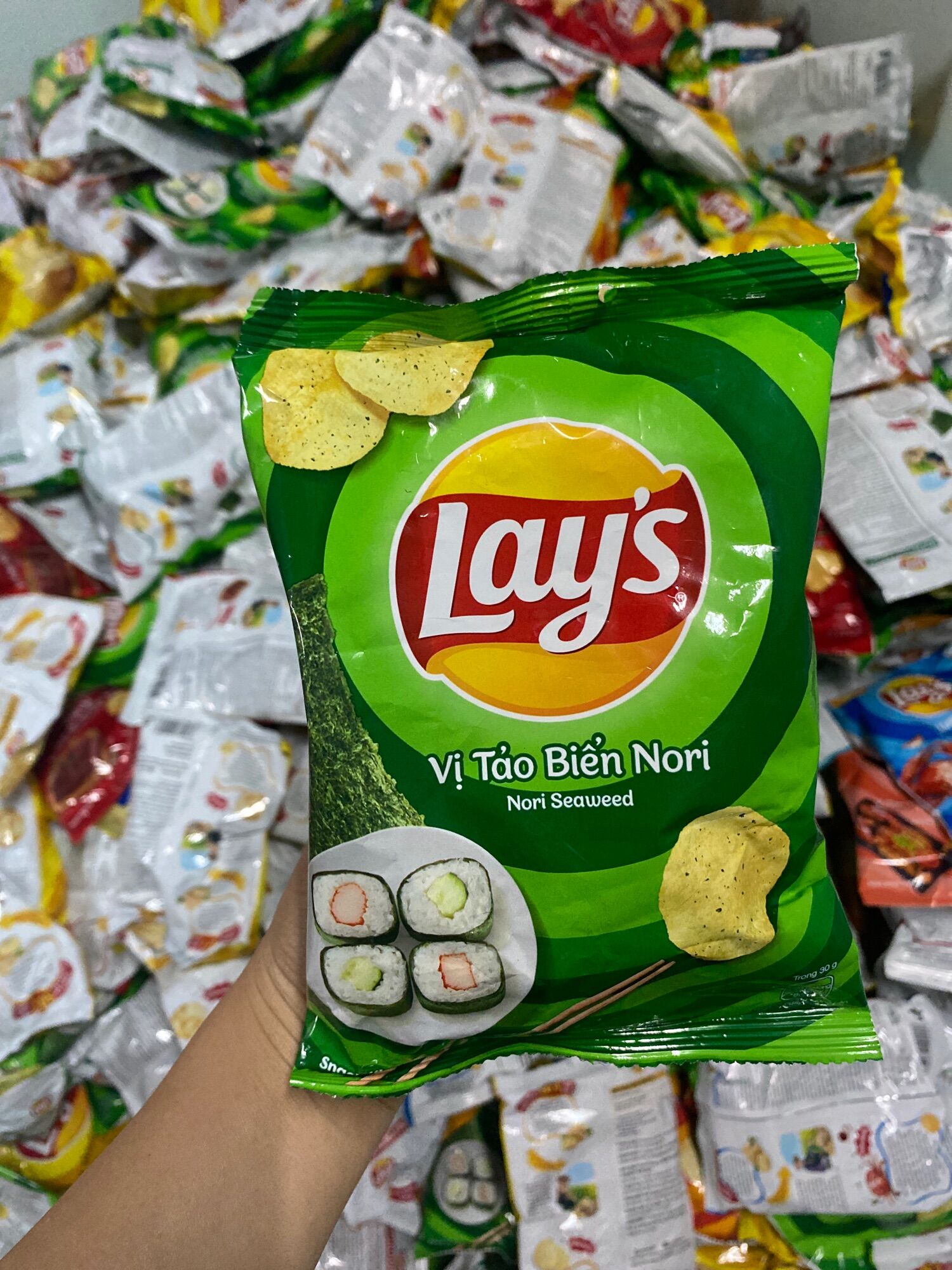 Combo 10 gói Snack Lays mix vị, hàng lỗi xẹp