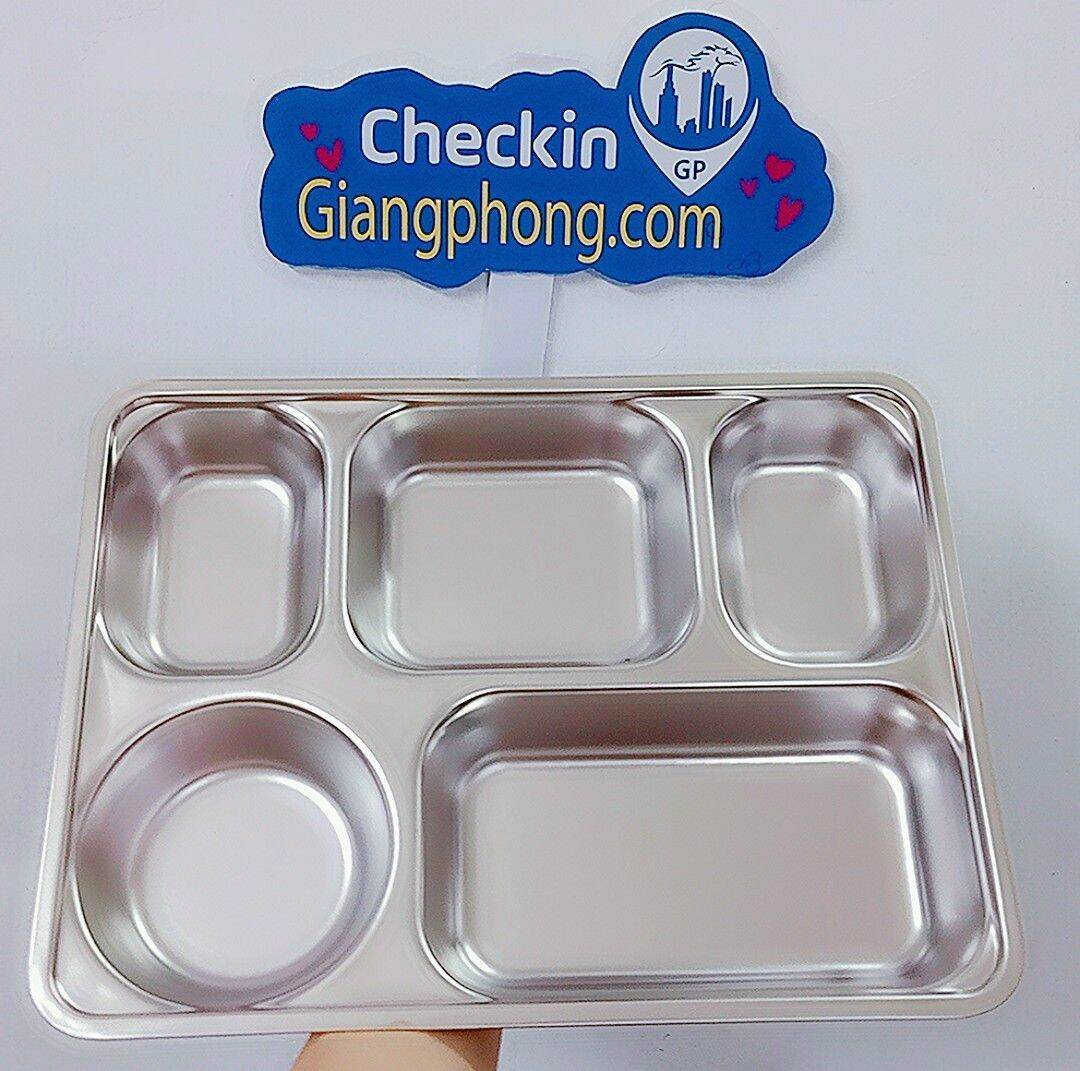 [HCM]Khay Cơm Inox 5 Ngăn GP1