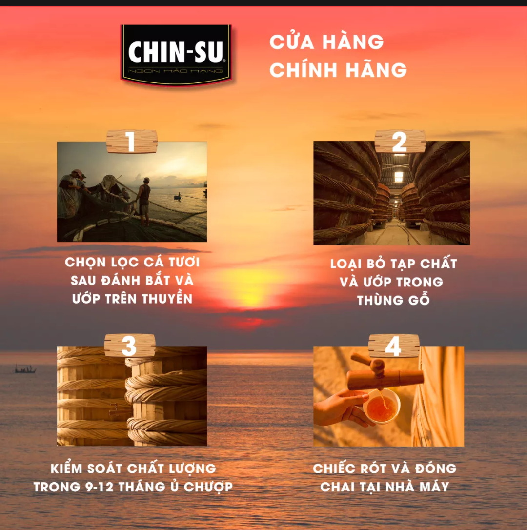 ComBo 2 Chai Nước Mắm Chinsu Cá Cơm Biển Đông Cao Cấp 720ML (DATE MỚI)
