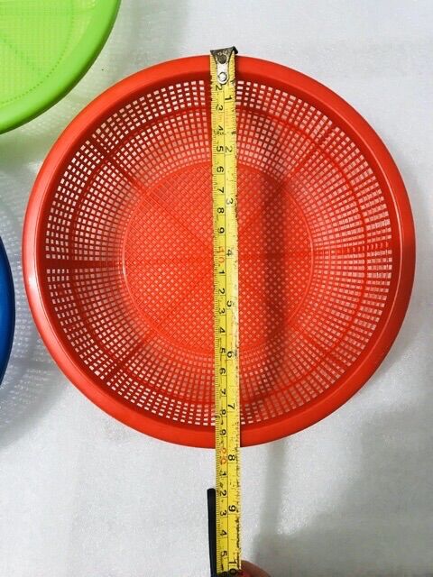 Set 10 rổ NHỎ Mini Nhiều màu (Rổ lổ Dày, Lổ Thưa rộng: 20cm)