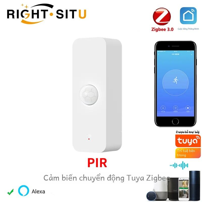 Tuya Zigbee Pir Cảm Biến Chuyển Động Thông Minh Máy Dò Hồng Ngoại Chống Trộm Cho Ngôi Nhà Thông Minh Hoạt Động Với Alexa Thông Qua Cuộc Sống Thông Minh