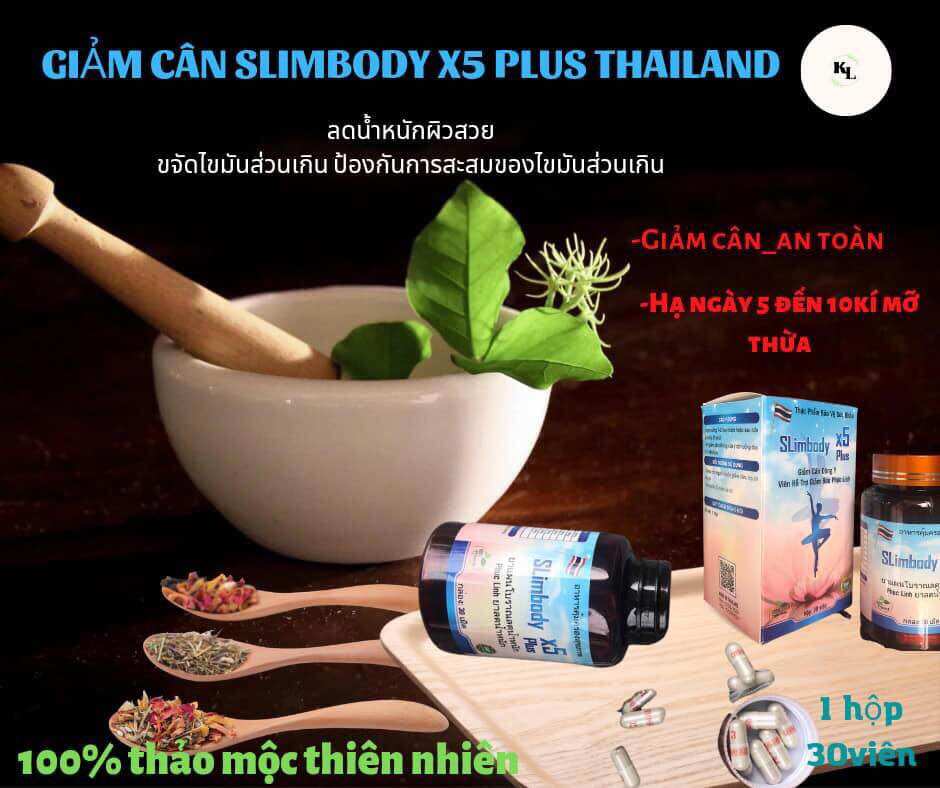 Giảm cân slimbody x5 plus thailand siêu mạnh