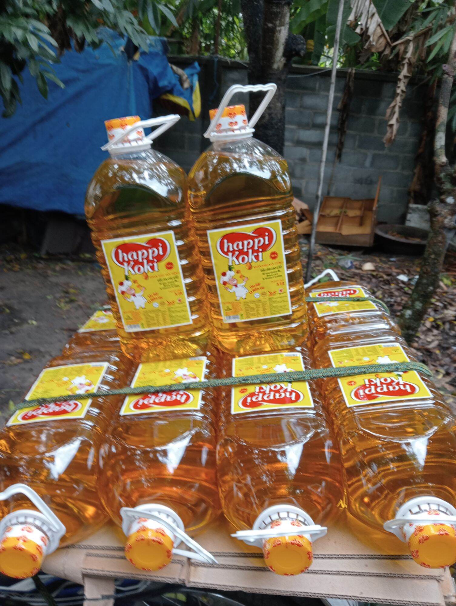 dầu ăn happy Koki 5l