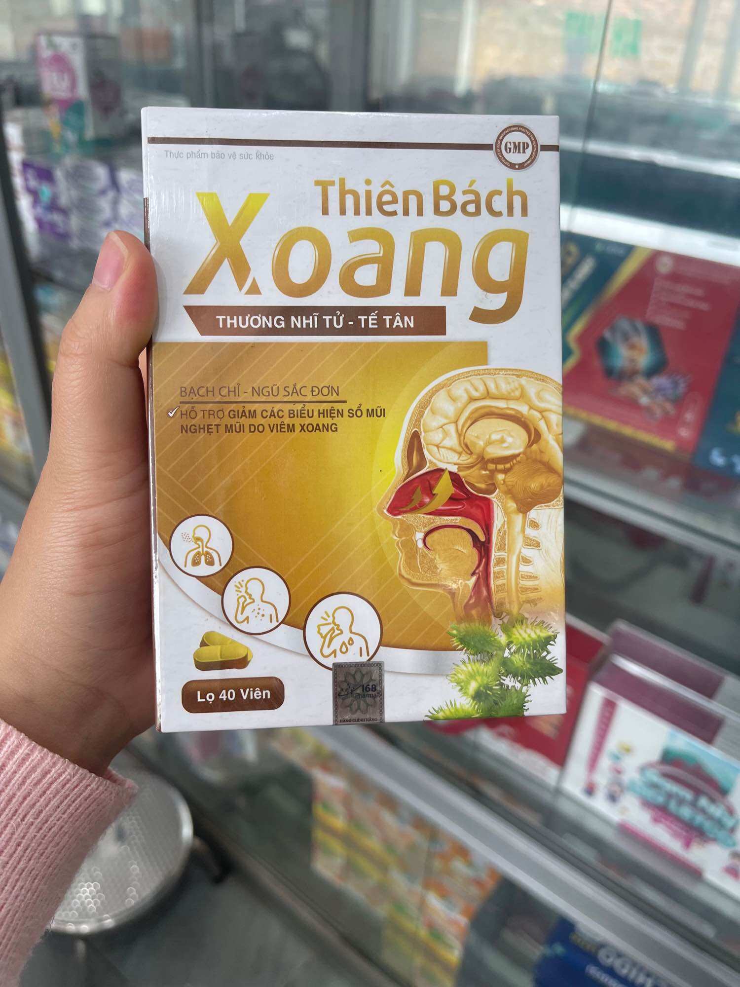 Viên uống thiên bách xoang hỗ trợ giảm xoang, nghẹt mũi chảy nước mũi