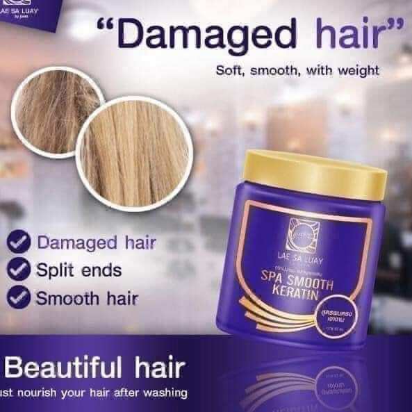 Ủ tóc lụa collagen lae sa luay hũ tím thái lan 250g