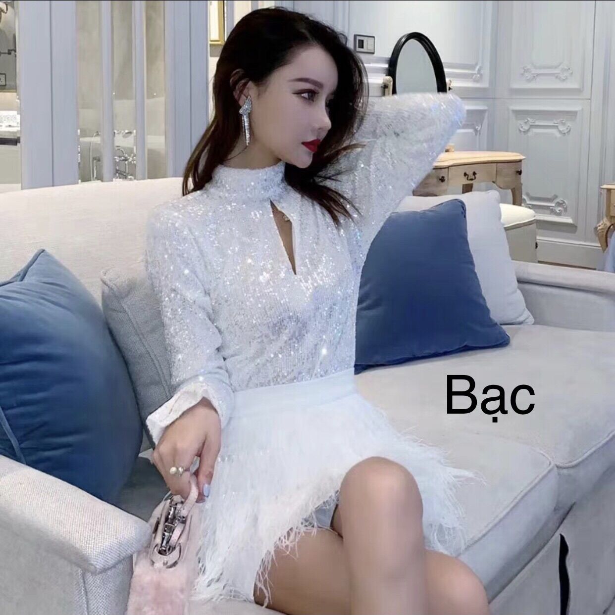 Áo kim sa cổ giọt lệ