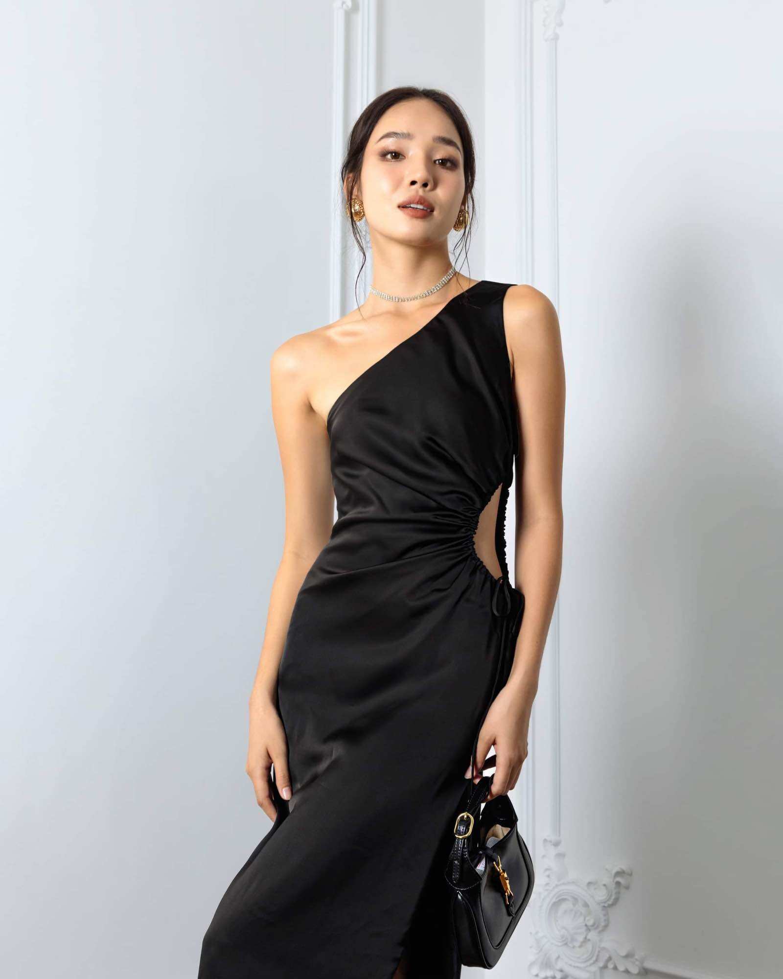 Figandtonka| đầm lụa đen cao cấp - 𝐌𝐈𝐀 𝐃𝐑𝐄𝐒𝐒